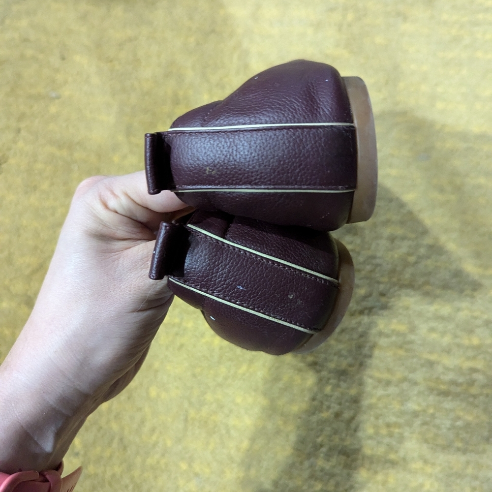 Everlane Maroon Leather Ballet Flats sz 8.5 - Picture 4 of 6